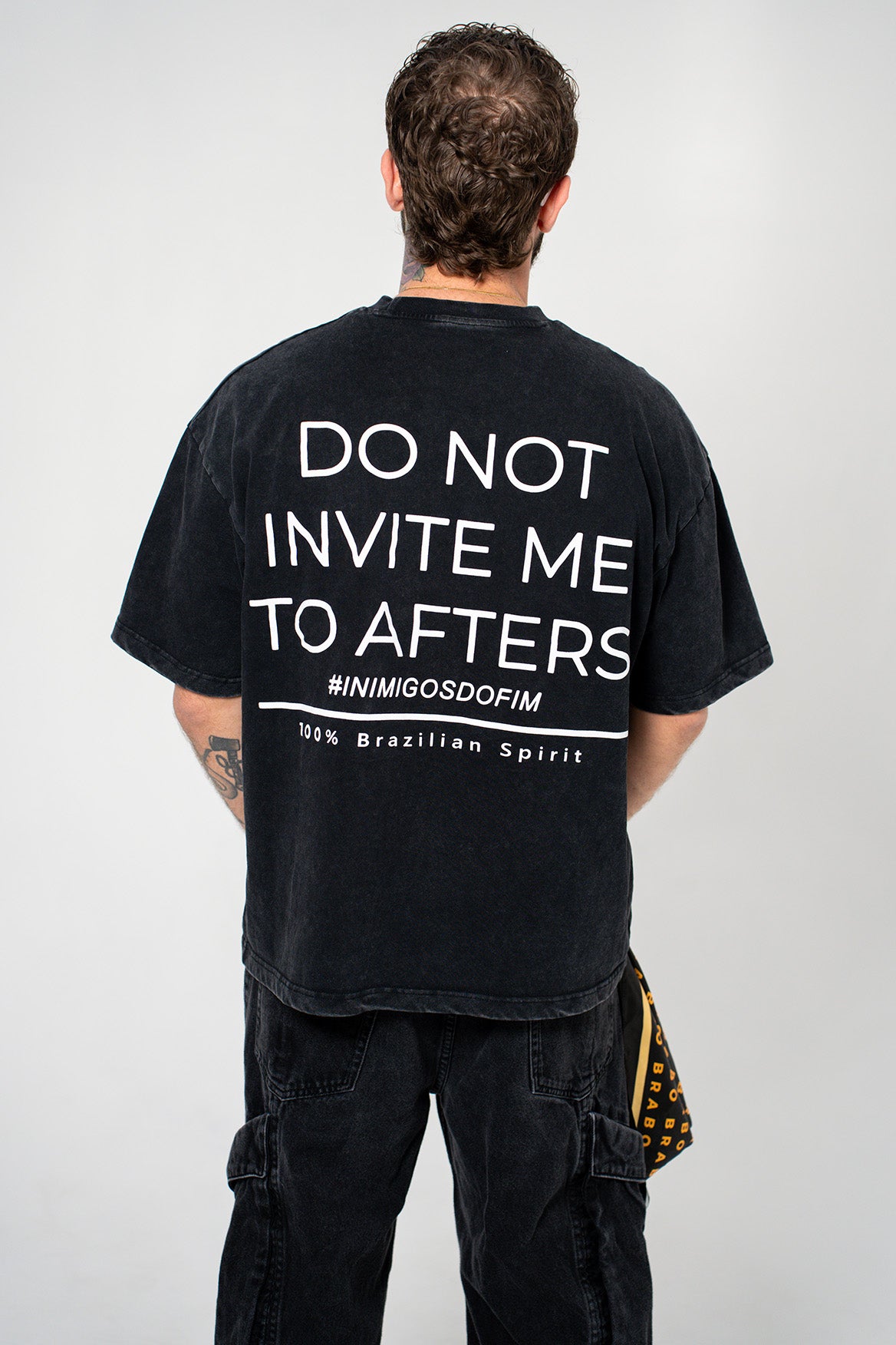 Brabo Oversized Heavy Cotton Acid Wash Tee