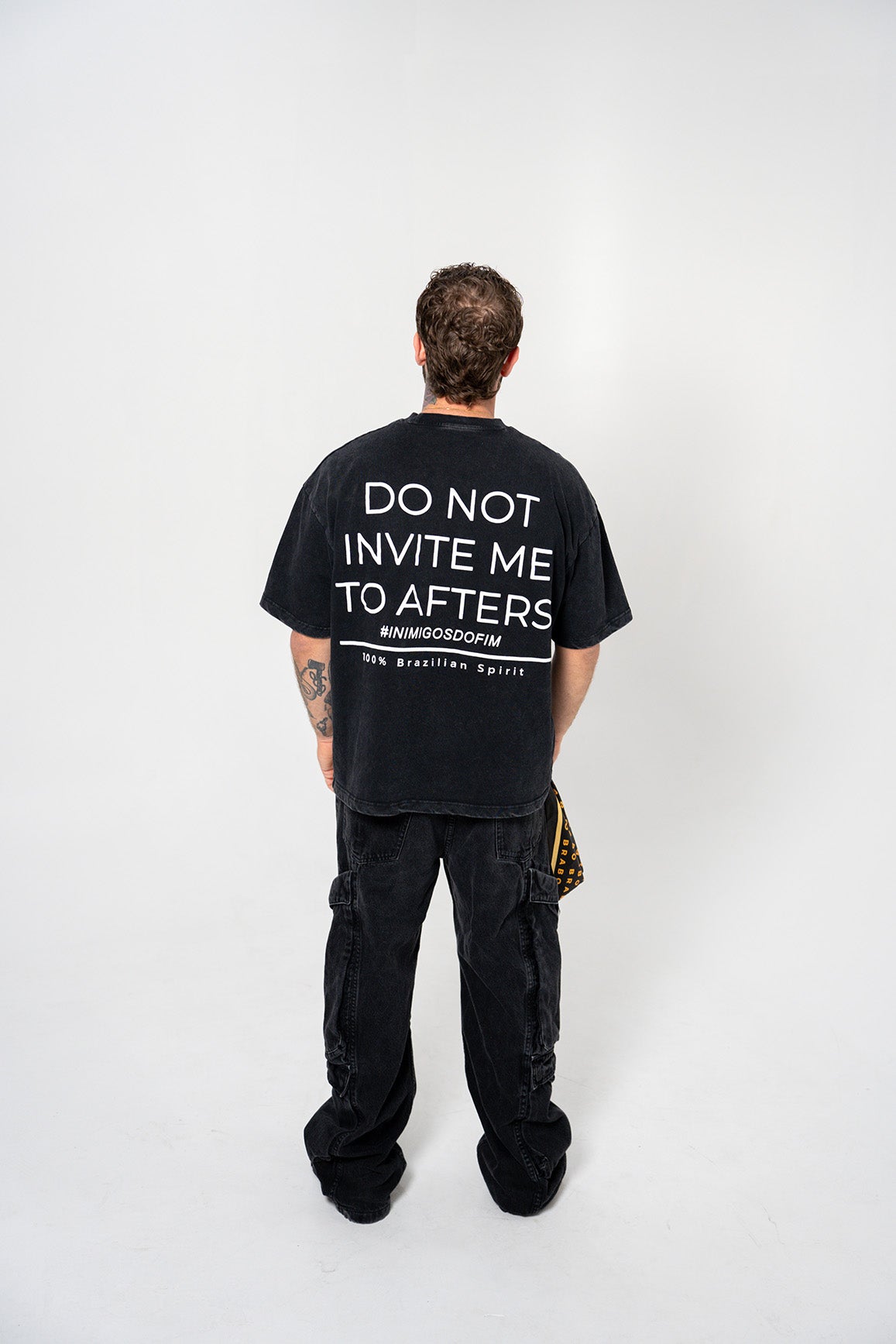 Brabo Oversized Heavy Cotton Acid Wash Tee