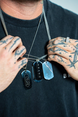Brabo Metal Dog Tag Necklace