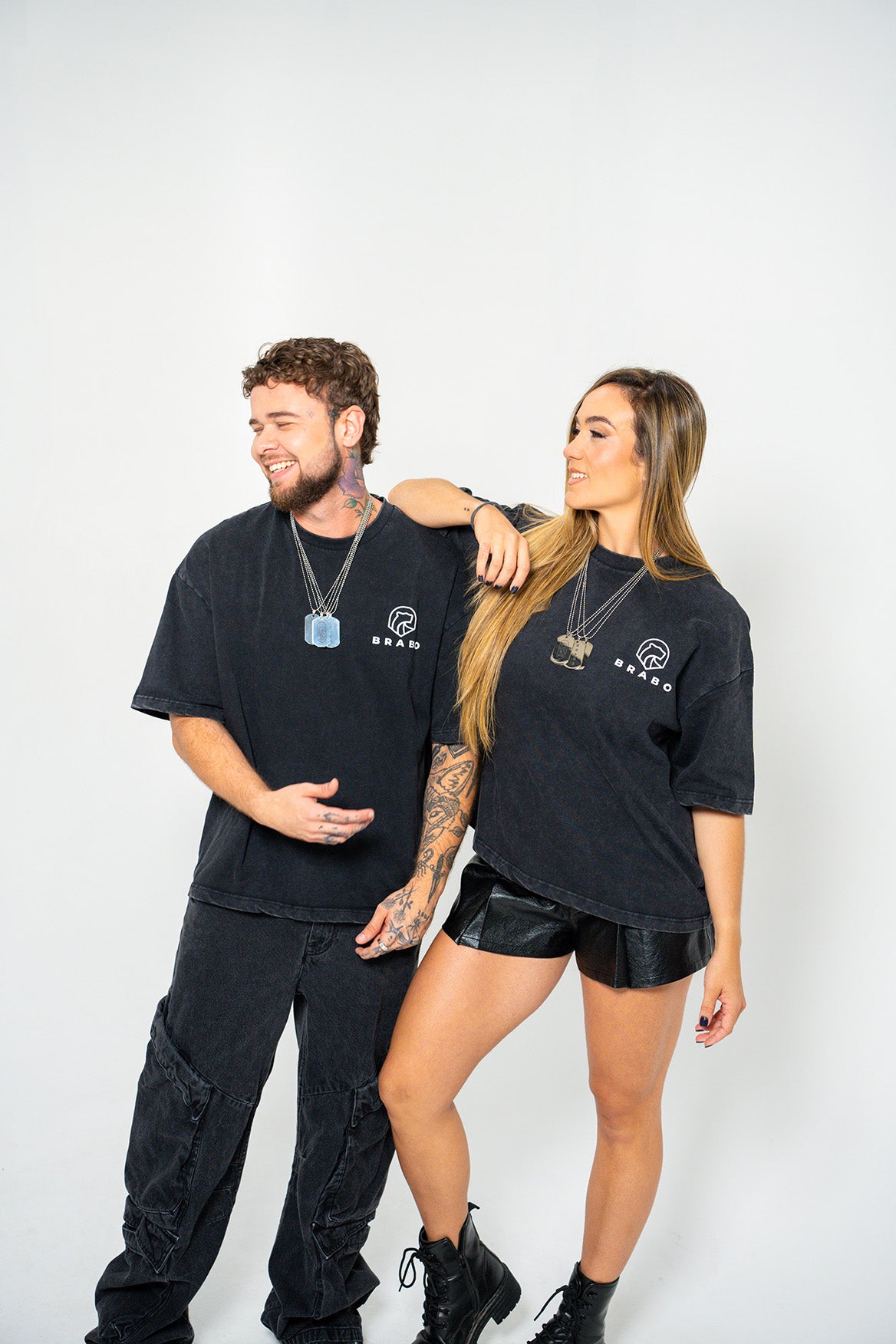 Brabo Oversized Heavy Cotton Acid Wash Tee